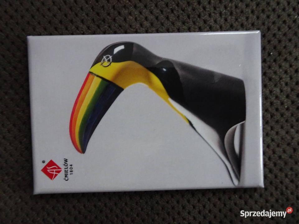 magnes na lodówkę Tęczowy tukan Ćmielów sprzedam