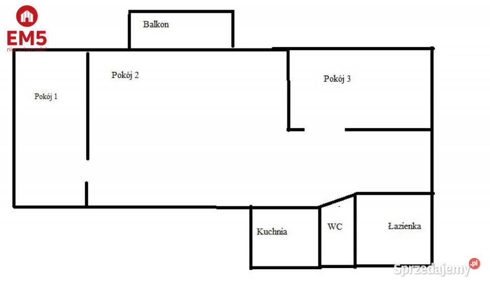 sprzedaży mieszkania 687m2 3 pokoje Suwałki
