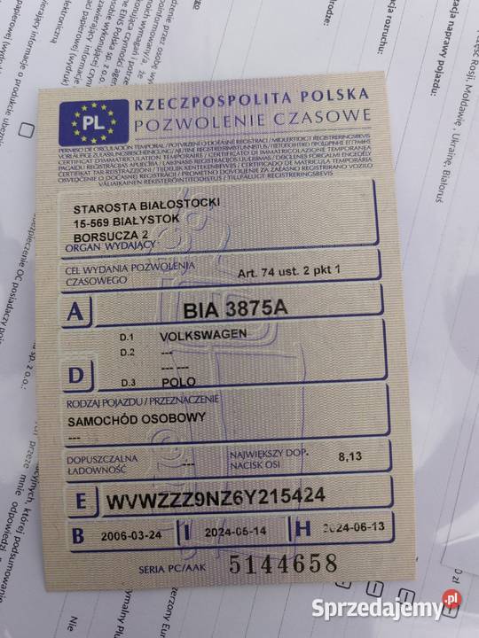 Vw Polo IV 9n 12 12v Wasilków