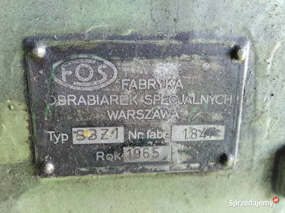 Szlifierka do zaworów FOS śląskie Kłomnice sprzedam