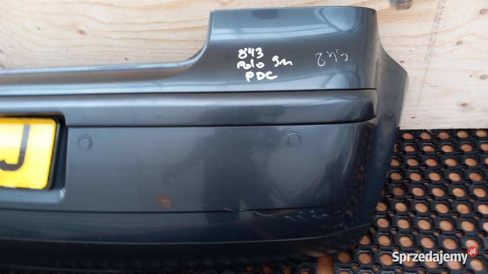 VW POLO 9N3 LIFT HB ZDERZAK TYŁ LC7V PDC Zbierkowo