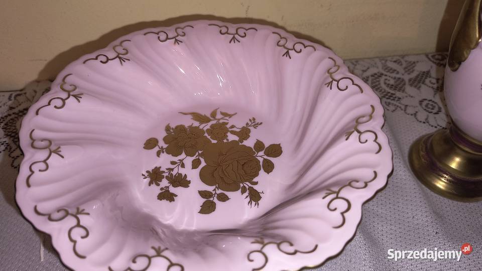 piękna sygnowana porcelana łódzkie