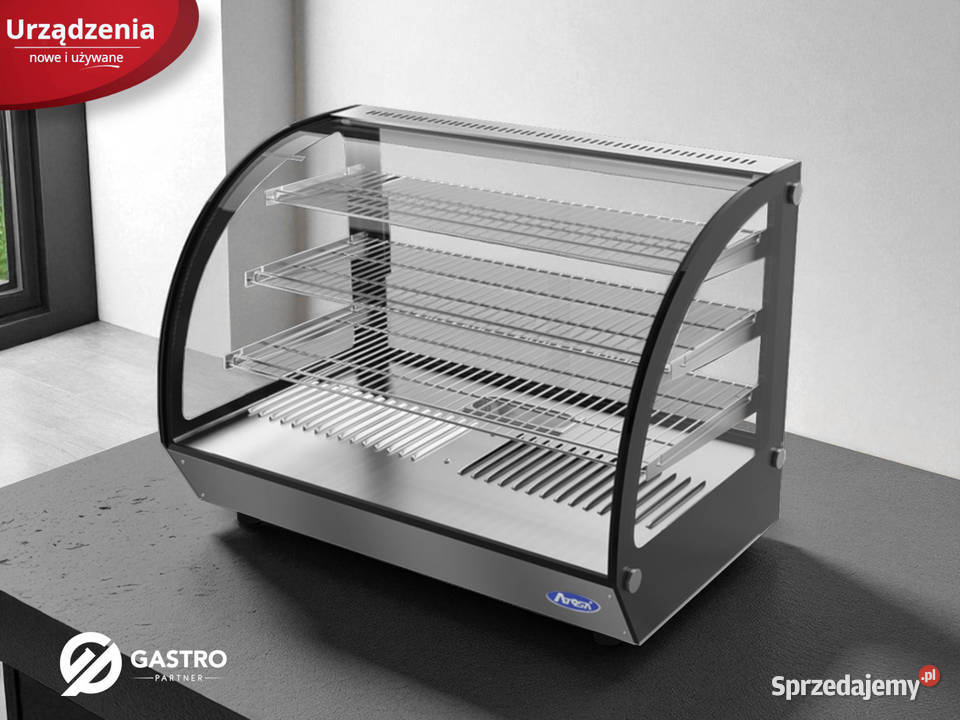 Witryna grzewcza przeszklona 900x580x678 mm