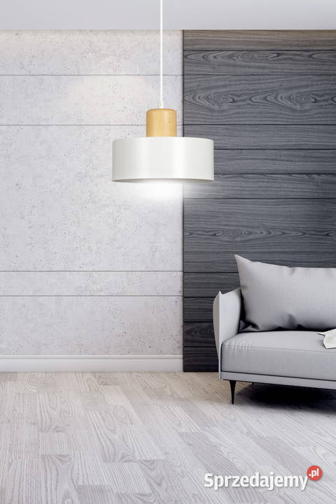 Nowoczesna czarna biała lampa wisząca do salonu czarny sprzedam