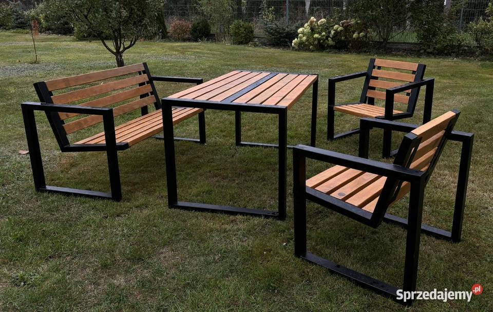 Meble ogrodowe stół ławka krzesła Loft Cełujki