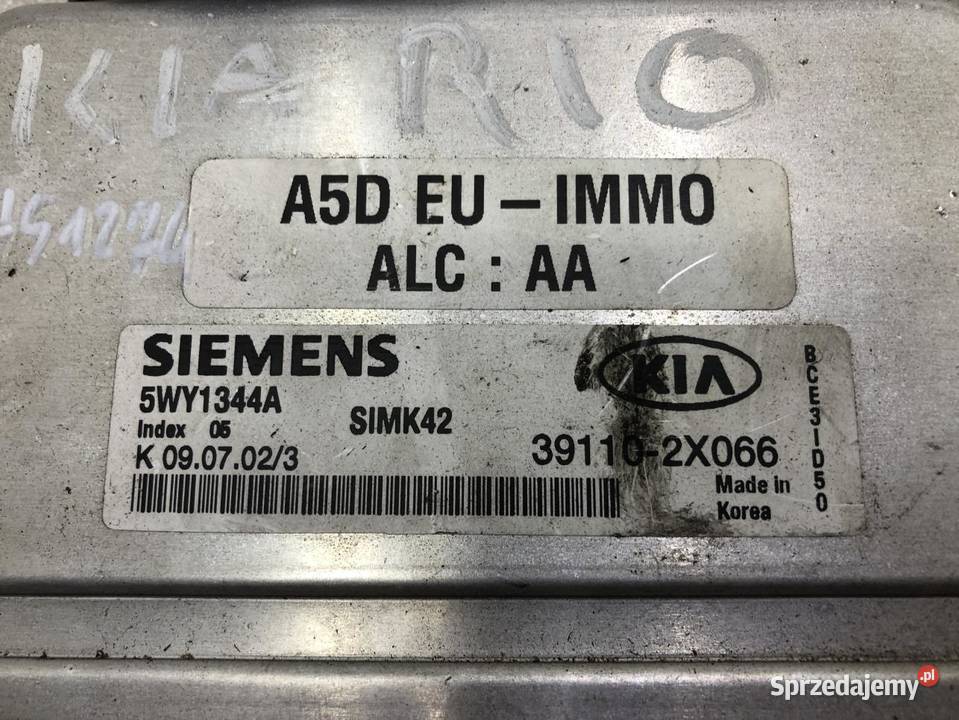STEROWNIK KOMPUTER SILNIKA KIA RIO 391102X066