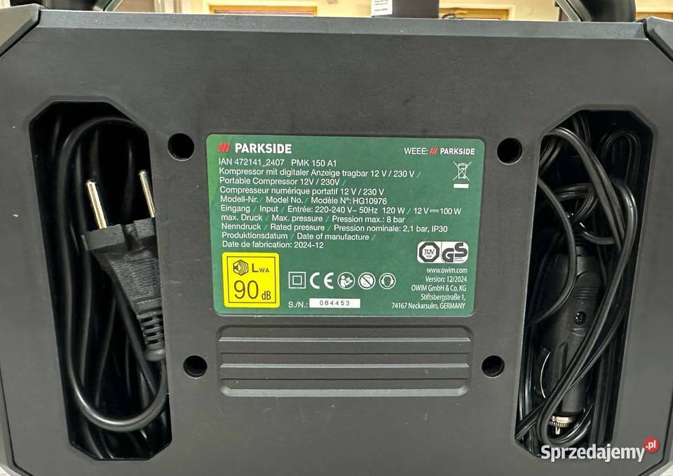 Kompresor Przenośny Parkside PMK 150 A1 Elbląg