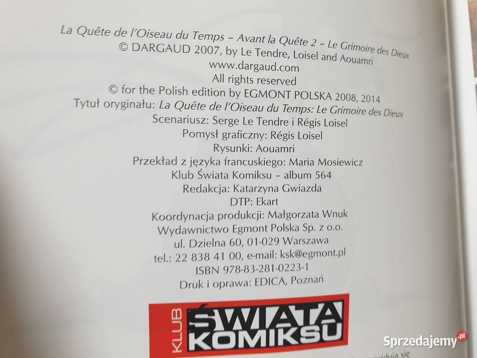 W Poszukiwaniu Ptaka Czasu Księga Bogów Gdynia