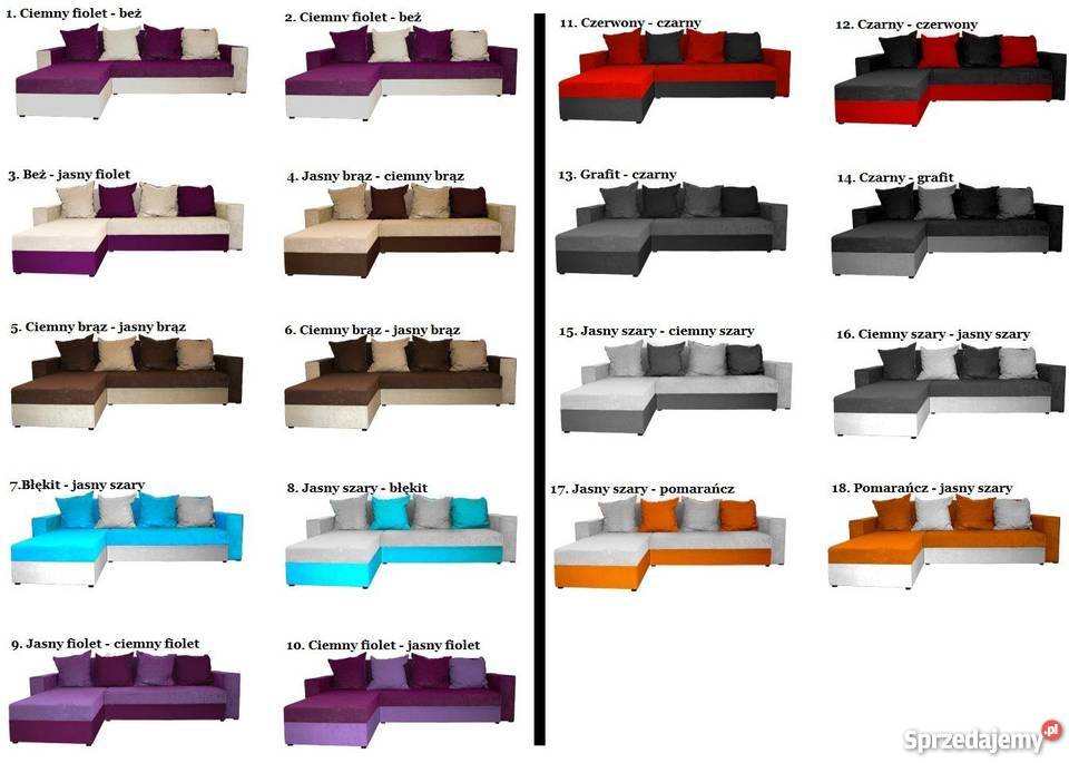 Narożnik Kanapa Łóżko PRODUCENT MEBLI Dowóz