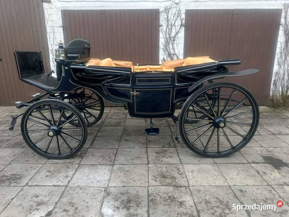 Powóz typ Landauer granatowy Bryczka Lando sprzedam