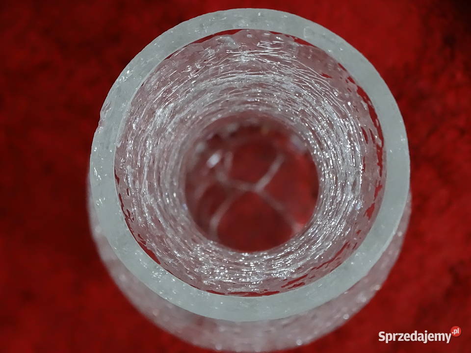 Stylowy Wazon z Efektem Mrożonego Szkła Crackle lubelskie Biłgoraj sprzedam