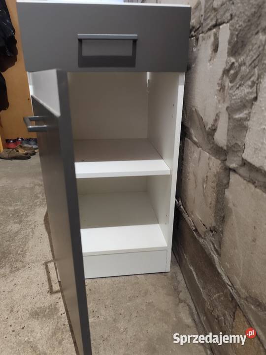 Szafka stojąca BRW 40 szary wolfram z szuflada 82cm Wolsztyn