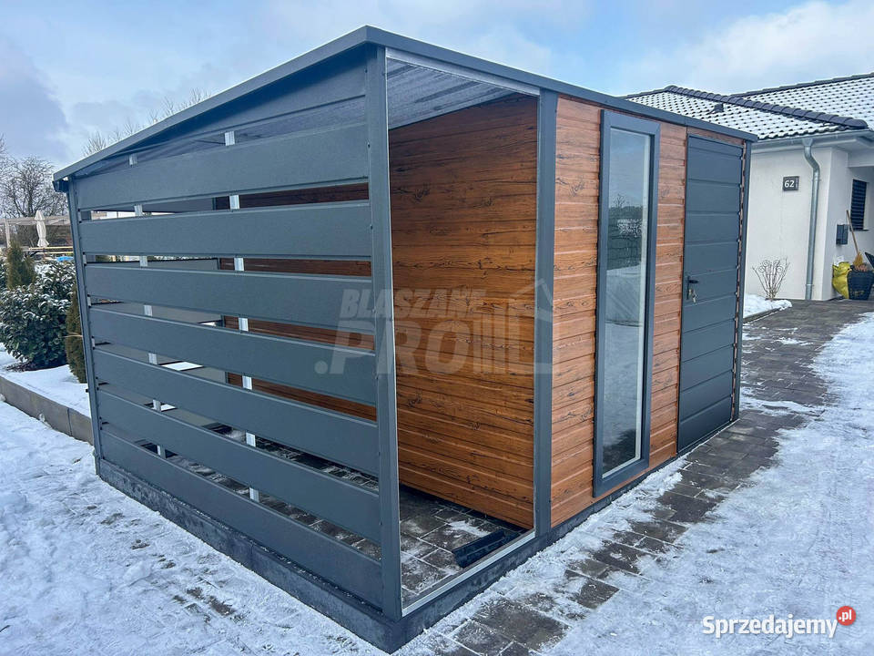 Schowek domek ogrodowy 253 m wiata 1m ciemny Pabianice