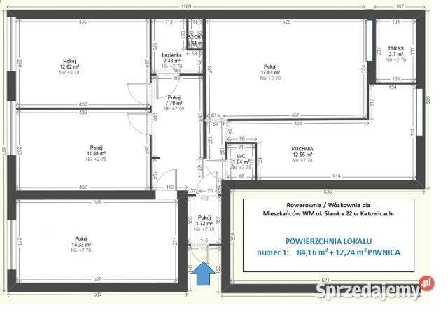 Sprzedam mieszkanie 4ro pokojowe Sławka oś