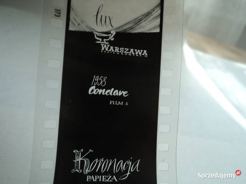 Konklawe papieża Jana 23 film na rzutnik z 1958 sprzedam