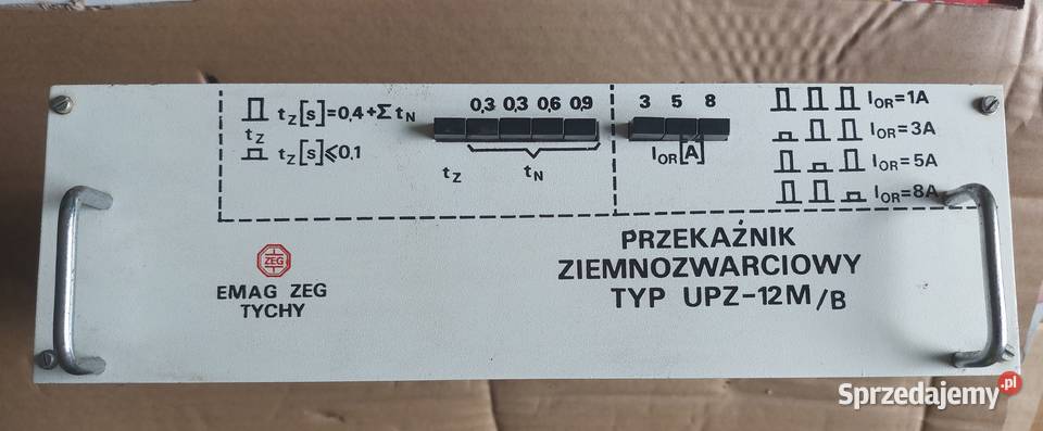 przekaźnik ziemnozwarciowy typ UPZ 12MB