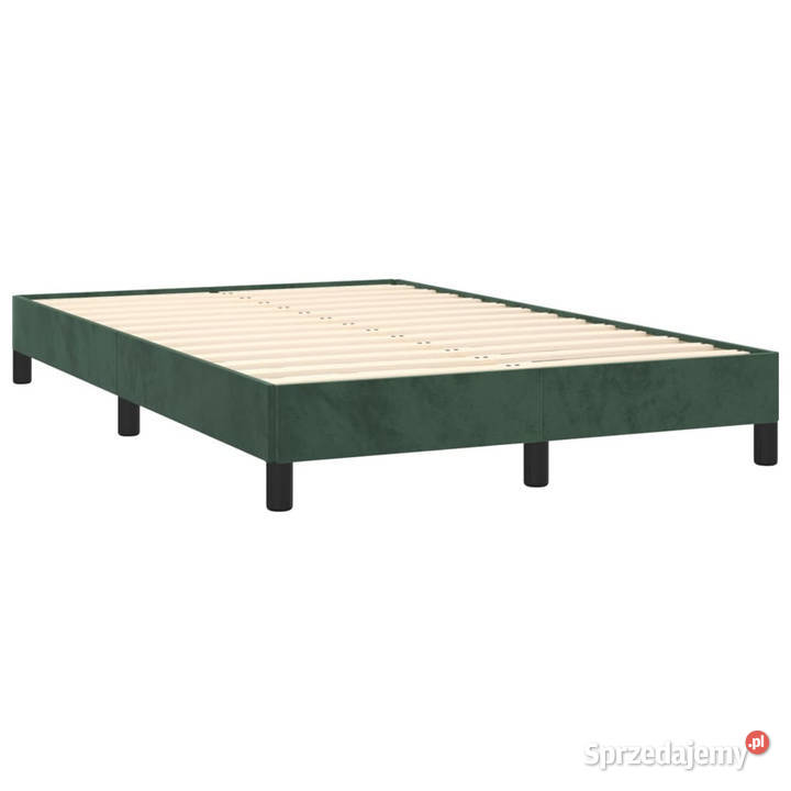 Łóżko kontynentalne z materacem i LED ciemna 88cm