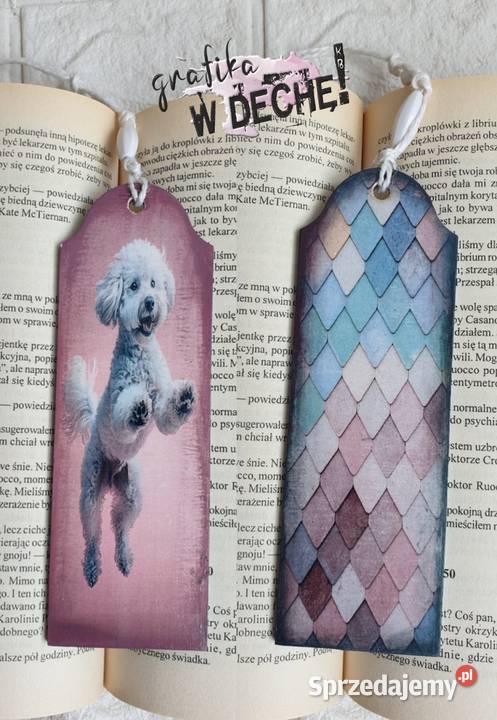 Zakładka do książki pies psy decoupage Kraków