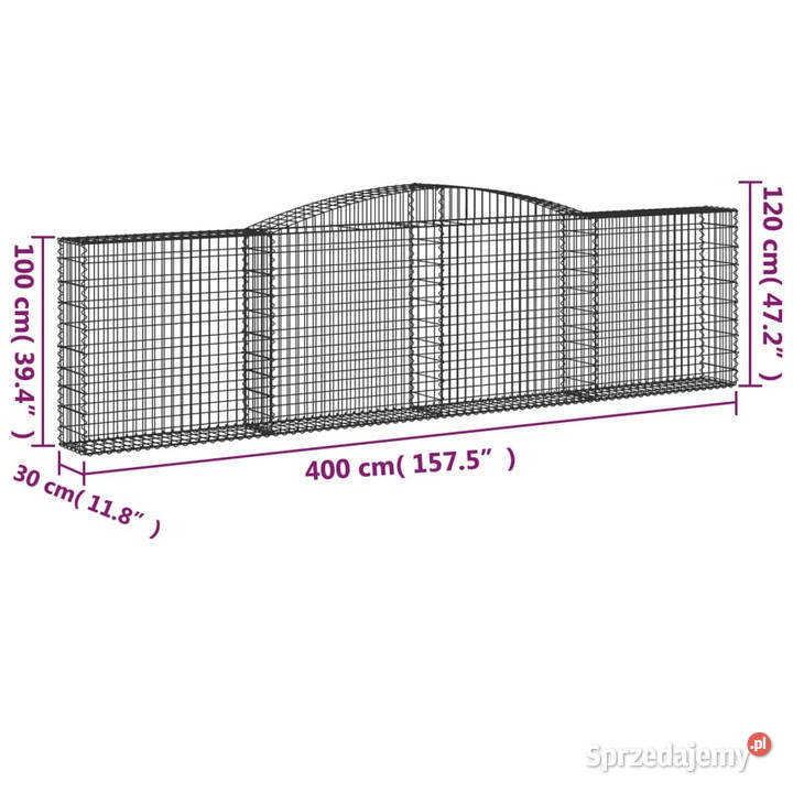 Kosze gabionowe 9 400x30x100120 galwanizowane Warszawa
