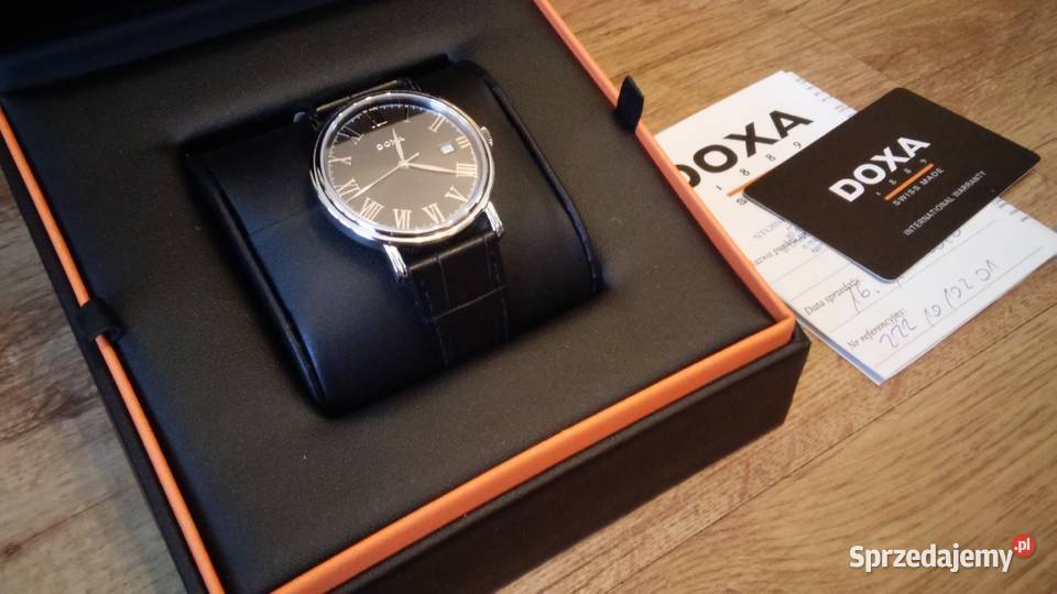 Doxa Royal klasyka piękny oryginał Swiss szafir Włocławek
