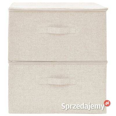 vidaXL Pojemniki 2 tkanina 43x34x23 Warszawa