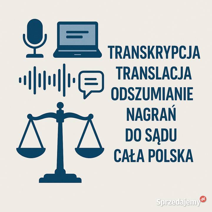 Odszumianie nagrań audio Wideo do sądu 1021 Warszawa
