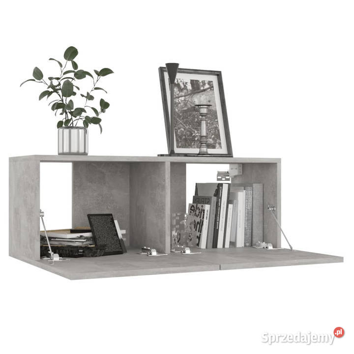 Szafka pod TV szarość betonu 80x30x30 WM801476 mazowieckie Warszawa