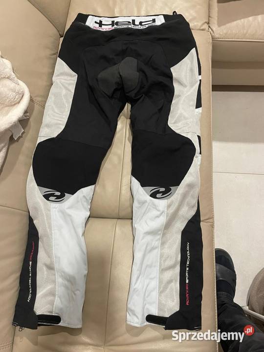 Kurtkaspodnie moto biały Poznań sprzedam