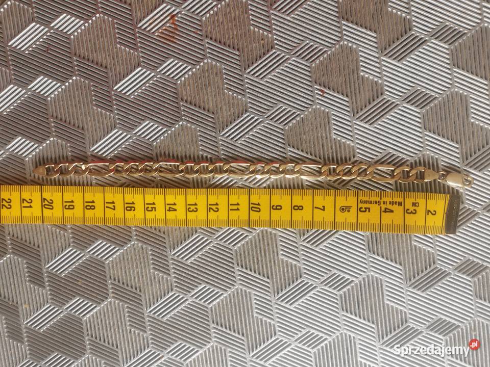 Złota Bransoletka 7mm Waga 675g szerokość 400 wielkopolskie Grodzisk Wielkopolski