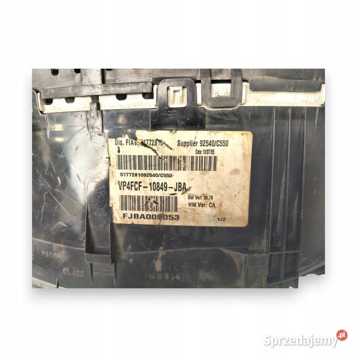 LICZNIK ZEGARY 51772810 VP4FCF10849JBA Fiat lubelskie Chełm