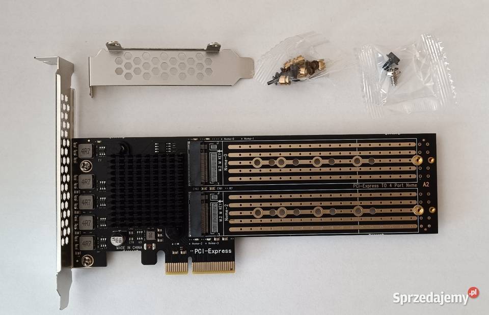 Karta rozszerzeń PCIE 30 x8 do 4 portów M2 NVME mazowieckie