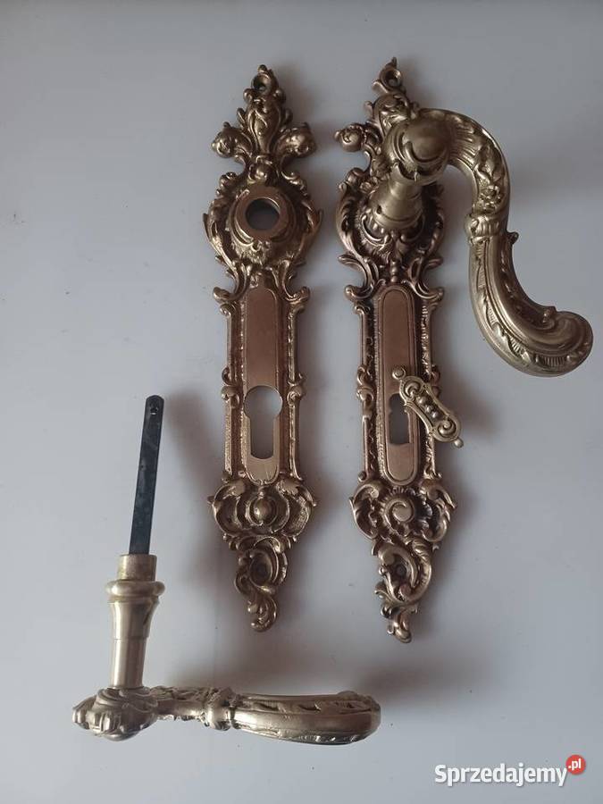 Pałacowe klamki i szyldy Mosiądz Klamki i uchwyty Dom i Ogród