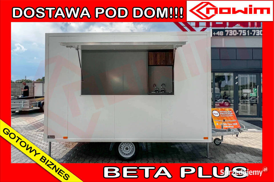 Przyczepa gastronomiczna food truck kącik Kotlin