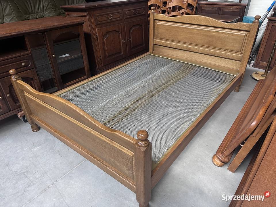 Masywne łóżko 140 stelaż materac wielkopolskie Sławoszewek