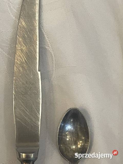 Zestaw zabytkowych sztućców platerowanych Fraget małopolskie