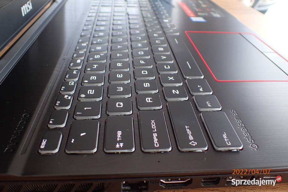 LAPTOP MSI GE63 raider GTX 1060 6GB opolskie Lewin Brzeski