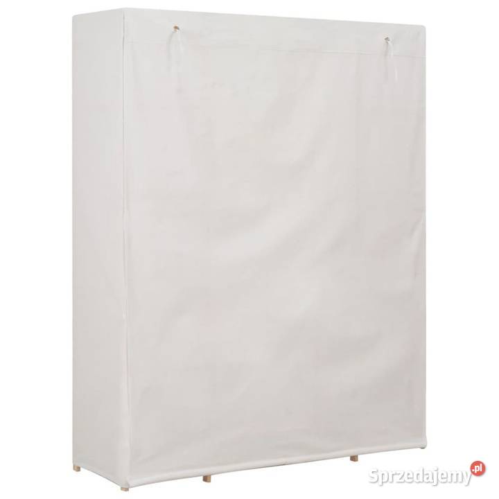 vidaXL Szafa biała 135 x 40 x 170 materiałowa Dom i Ogród Warszawa sprzedam