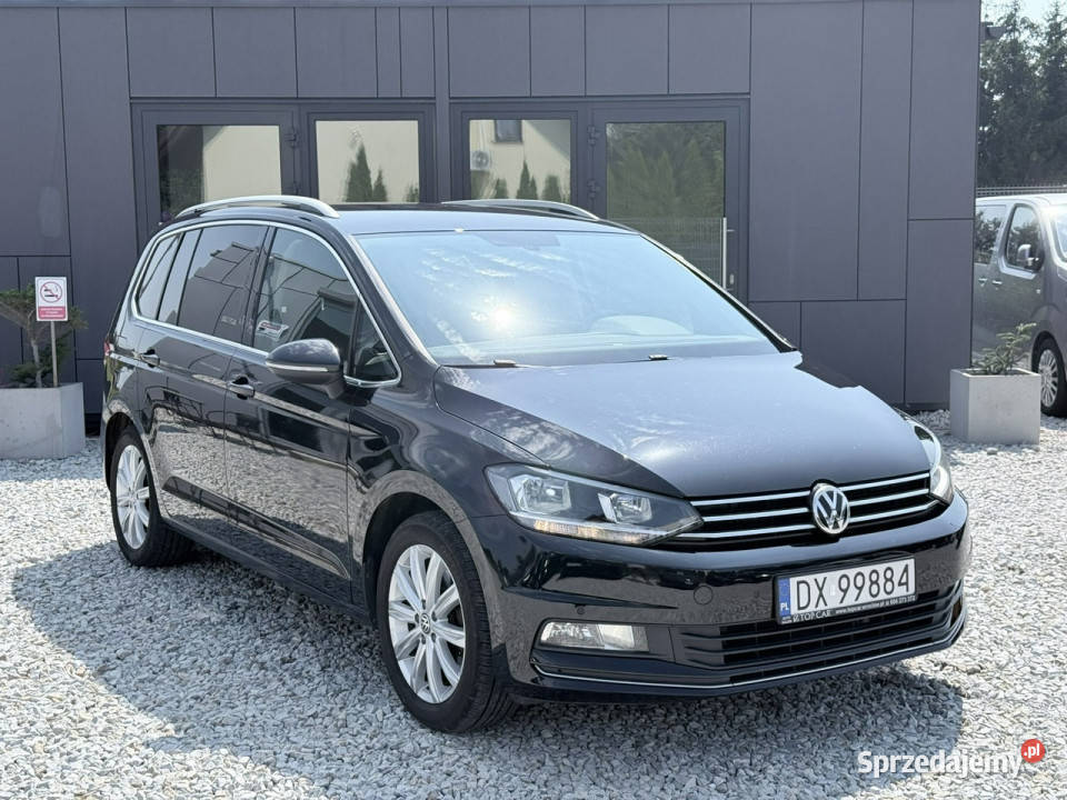 Volkswagen Touran 16TDI 110 2016r Highline ACC elektrochrom. lusterko wst. Wrocław