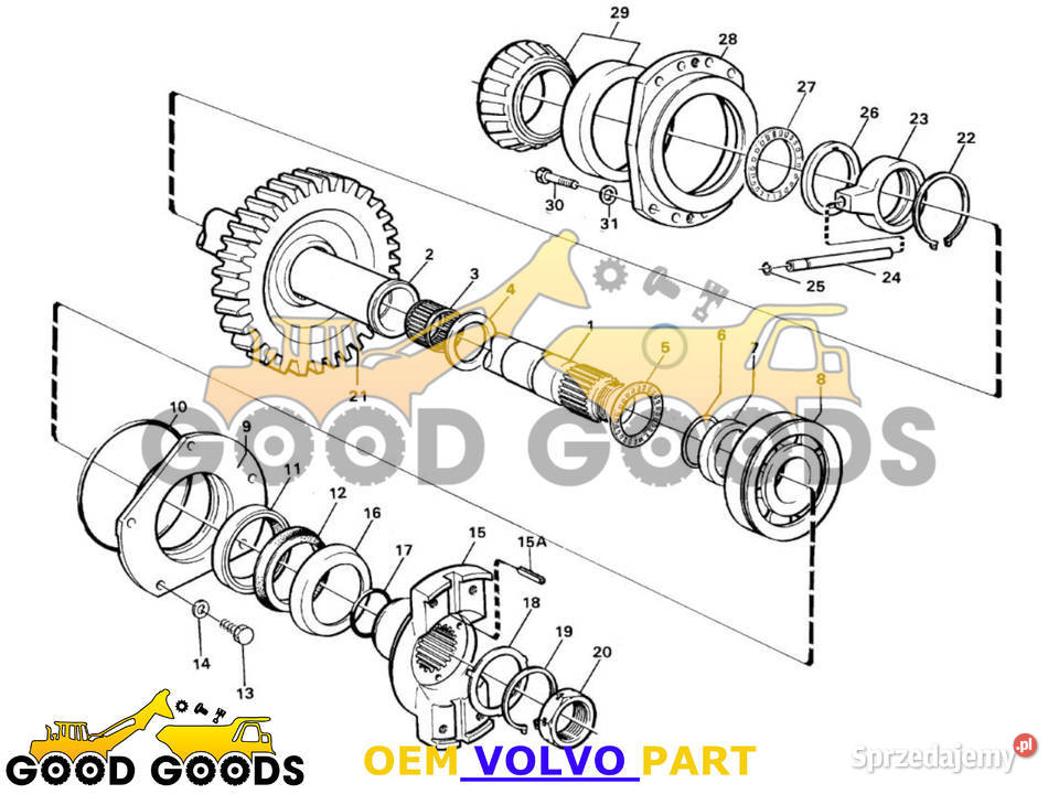 VOLVO ŁOŻYSKO IGIEŁKOWE 184347