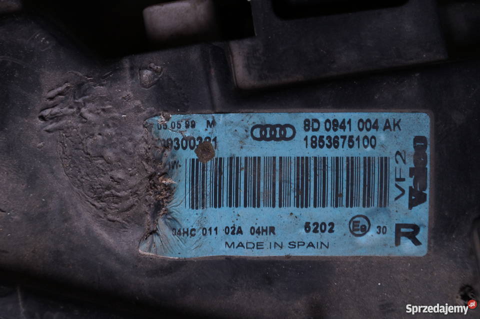 VALEO lampa do audi A4 B5 lift oryginał Europa Chełm
