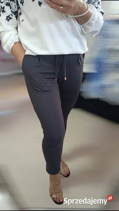 Spodnie Novum cygaretki grafit rozmiar 36