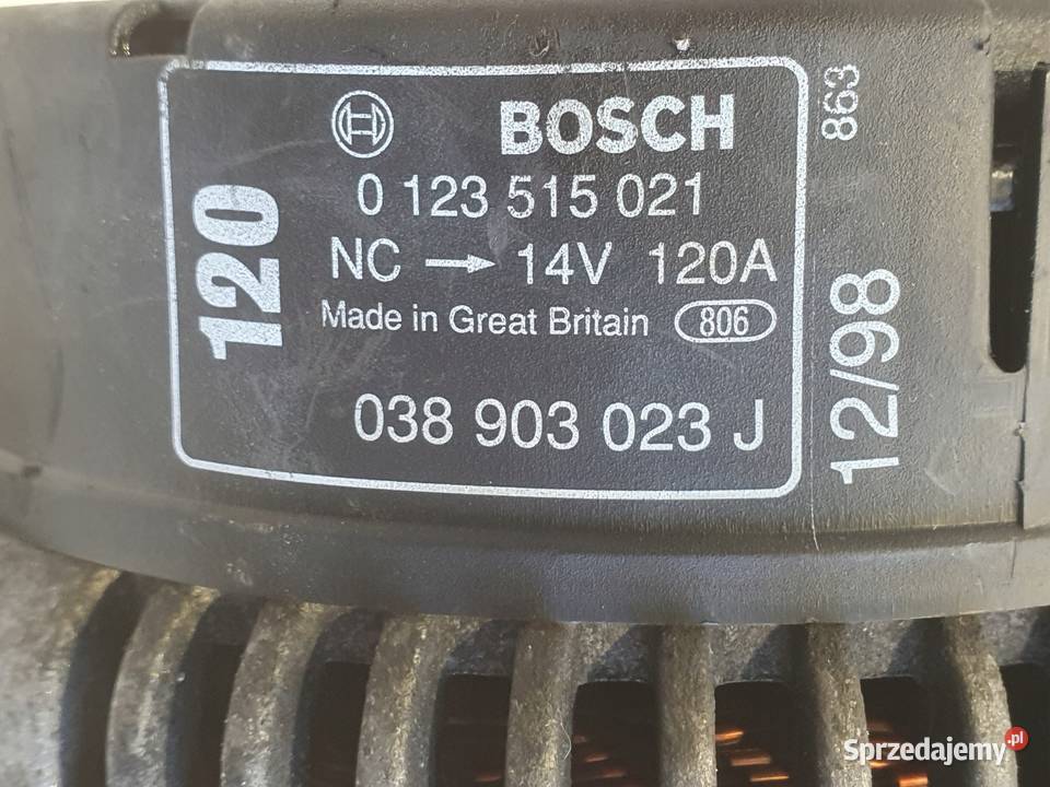 ALTERNATOR Audi A3 8L Golf IV Octavia I 19 TDI Układ elektryczny silnika