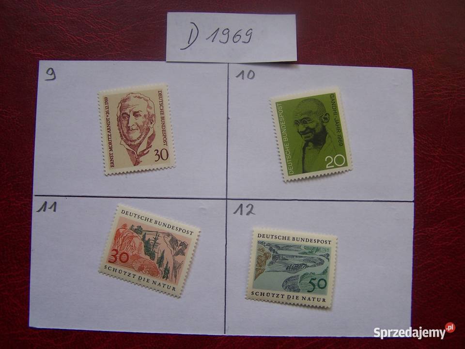 Niemcy 1969 MNH Znaczki z roczników WYBIERAJ Filatelistyka śląskie sprzedam
