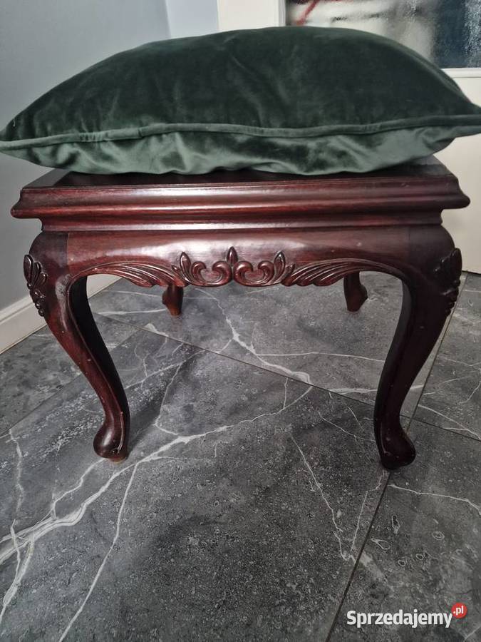 Stoliksiedzisko z drewna egzotycznego 46cm sprzedam