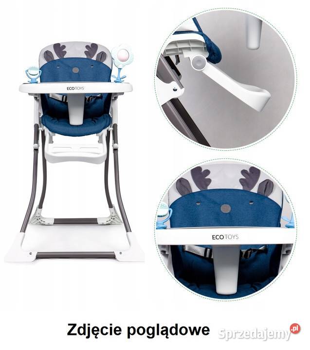 Fotelik do karmienia Renifer Ecotoys Stan TANIO Kielce