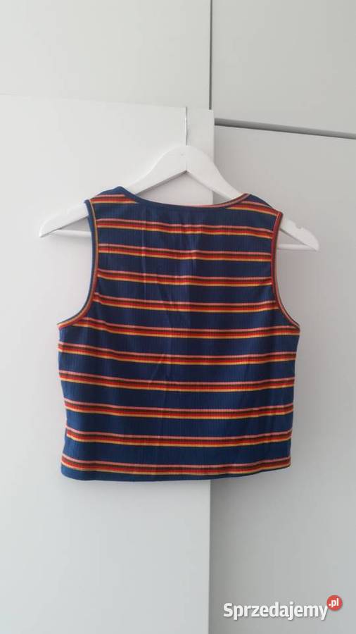 Crop top w paski idealny na lato wakacje Warszawa sprzedam