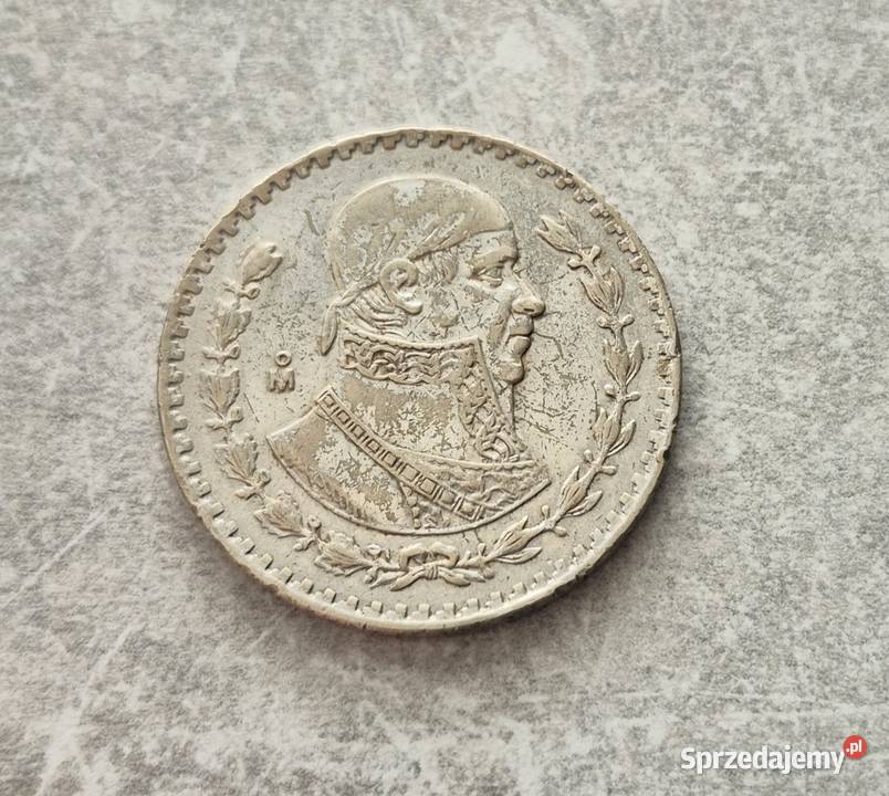 448 MEKSYK srebro 1 Peso 1963 r Wola Kruszyńska