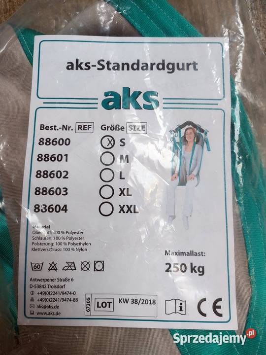 NOWA Chusta uprząż AKS do podnośnika pacjenta S Zawiercie