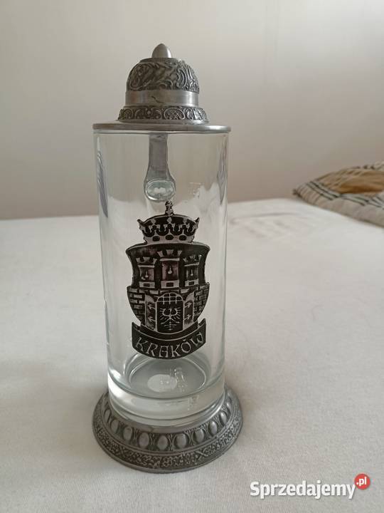 Kufel szklany z pokrywą Kłodzko