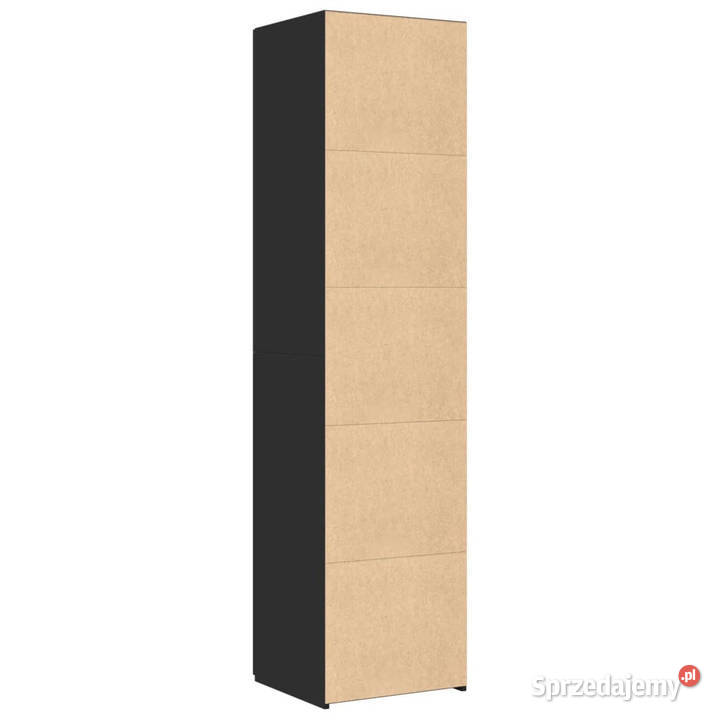 Wysoka szafka czarna 45x425x185 materiał Warszawa